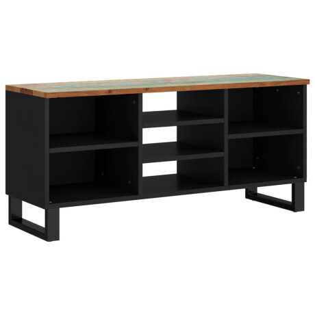 vidaXL Tv-meubel 100x33x46 cm massief hout gerecycled en bewerkt hout afbeelding2 - 1