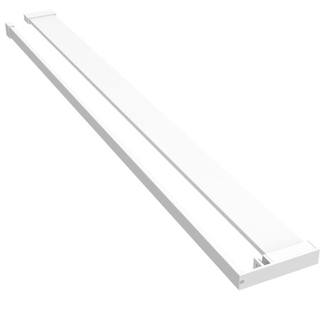 vidaXL Wandschap voor inloopdouchewand 115 cm aluminium wit afbeelding2 - 1