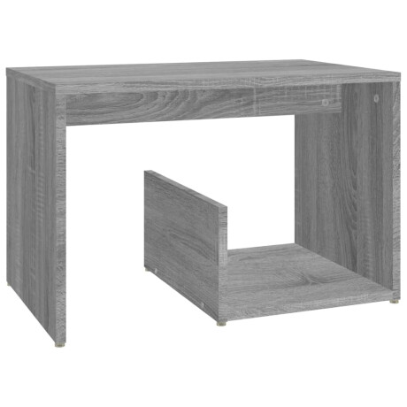vidaXL Bijzettafel 59x36x38 cm bewerkt hout grijs sonoma eikenkleurig afbeelding2 - 1