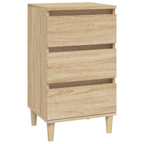 vidaXL Nachtkastje 40x35x70 cm bewerkt hout sonoma eikenkleurig afbeelding2 - 1