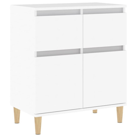 vidaXL Dressoir 60x35x70 cm bewerkt hout wit afbeelding2 - 1