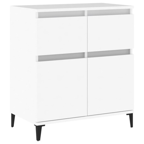 vidaXL Dressoir 60x35x70 cm bewerkt hout wit afbeelding2 - 1