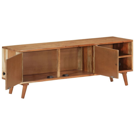 vidaXL Tv-meubel 112x30x40 cm massief acaciahout afbeelding2 - 1