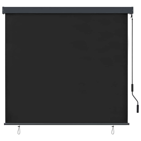 vidaXL Buiten Rolgordijn Gestreept Antraciet 180 x 250 cm Stof afbeelding2 - 1