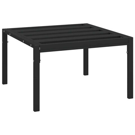 vidaXL Tuintafel 60x60x35 cm staal zwart afbeelding2 - 1