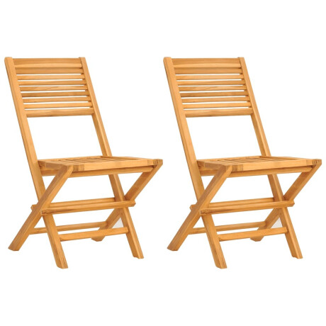 vidaXL Tuinstoelen inklapbaar 2 st 47x62x90 cm massief teakhout afbeelding2 - 1