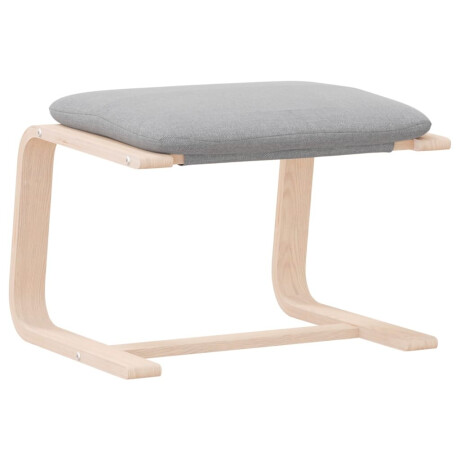 vidaXL Voetenbank 51x41x40 cm stof lichtgrijs afbeelding2 - 1