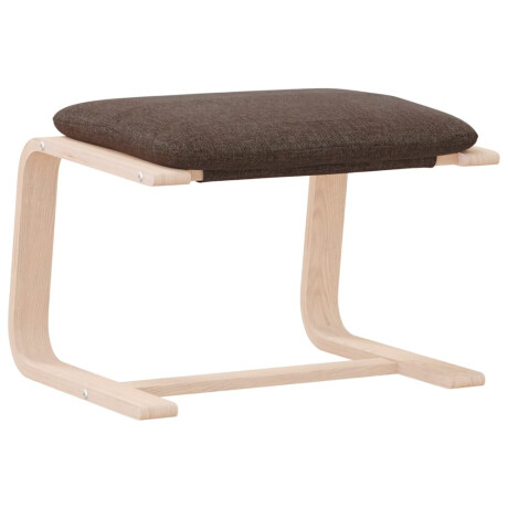 vidaXL Voetenbank 51x41x40 cm stof donkergrijs afbeelding2 - 1