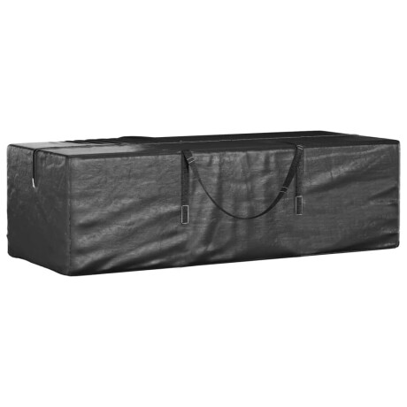 vidaXL Opbergtassen tuinkussens 2 st 135x40x55 cm polyetheen zwart afbeelding2 - 1