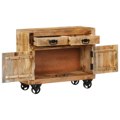 vidaXL Dressoir 80x30x65 cm massief ruw mangohout afbeelding2 - 1