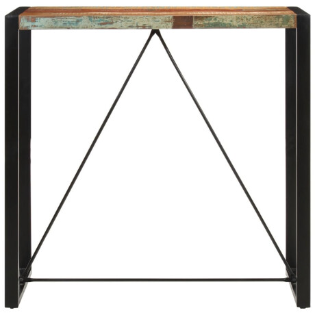 vidaXL Bartafel 110x55x110 cm gerecycled massief hout afbeelding2 - 1