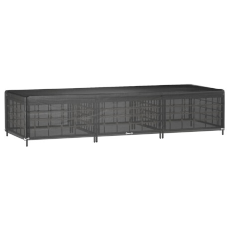 vidaXL Ligbedhoes met 12 oogjes 205x75x40 cm polyetheen afbeelding2 - 1