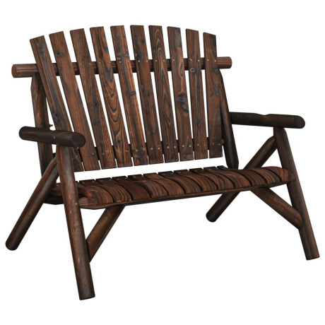 vidaXL Tuinbank 2-zits 119x85x98 cm massief vurenhout afbeelding2 - 1