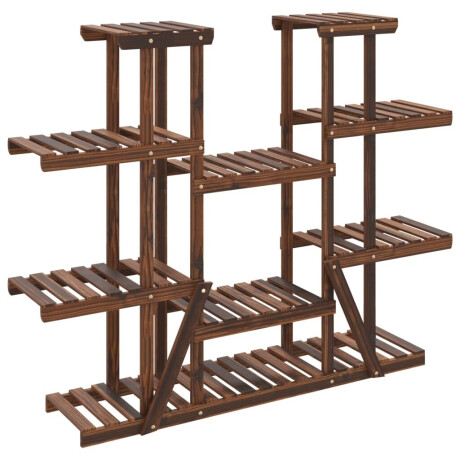 vidaXL Plantenstandaard 110x25x110,5 cm massief vurenhout afbeelding2 - 1
