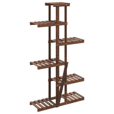 vidaXL Plantenstandaard 75x25x140,5 cm massief vurenhout afbeelding2 - 1