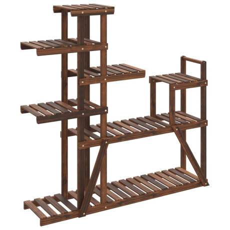 vidaXL Plantenstandaard 110x25x111 cm massief vurenhout afbeelding2 - 1