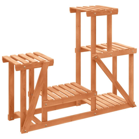 vidaXL Plantenstandaard 90x25x73,5 cm massief vurenhout afbeelding2 - 1