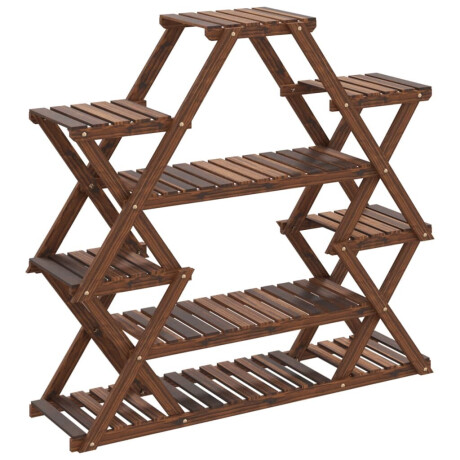 vidaXL Plantenstandaard 110x25x105 cm massief vurenhout afbeelding2 - 1