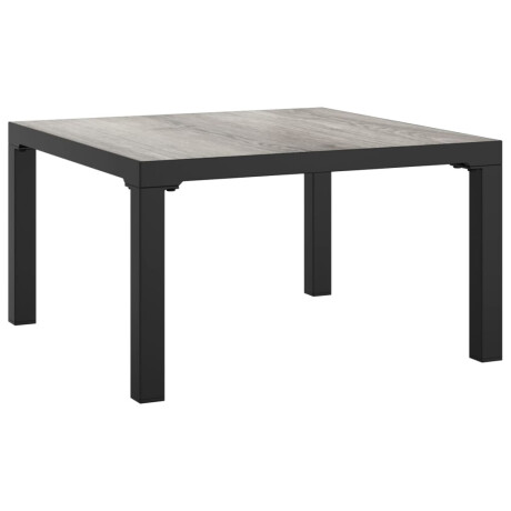 vidaXL Salontafel tuin 55x55x31 cm DPC en staal grijs afbeelding2 - 1