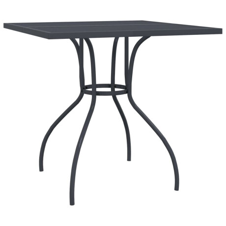 vidaXL Tuintafel 80x80x72,5 cm staal gaas antracietkleurig afbeelding2 - 1