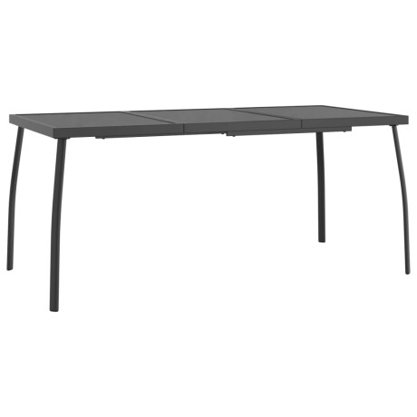 vidaXL Tuintafel 165x80x72 cm staalgaas antracietkleurig afbeelding2 - 1
