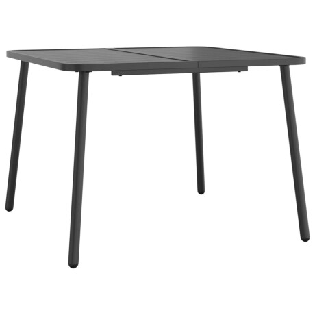 vidaXL Tuintafel 100x100x71 cm staal antracietkleurig afbeelding2 - 1