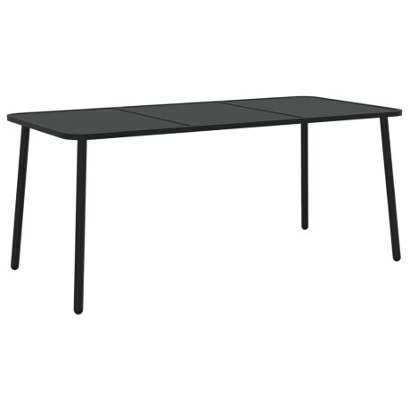 vidaXL Tuintafel 165x80x71 cm staal antracietkleurig afbeelding2 - 1