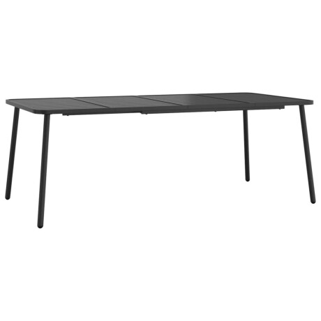 vidaXL Tuintafel 200x100x71 cm staal antracietkleurig afbeelding2 - 1
