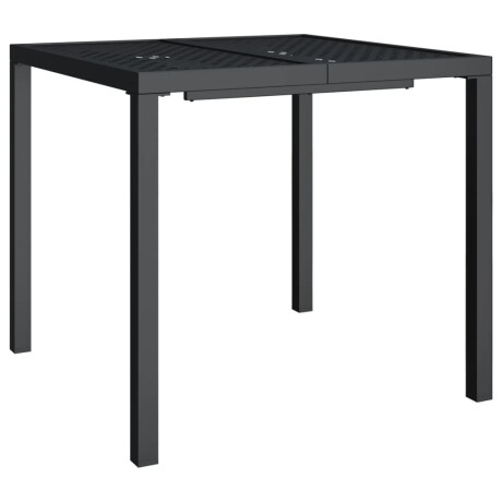 vidaXL Tuintafel 80x80x72 cm staal antracietkleurig afbeelding2 - 1
