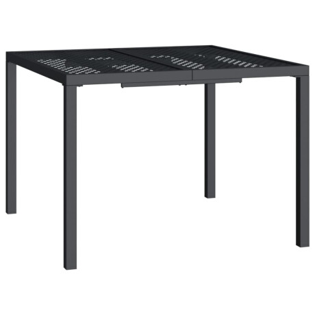 vidaXL Tuintafel 100x100x72 cm staal antracietkleurig afbeelding2 - 1