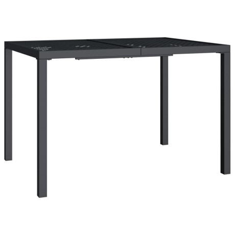vidaXL Tuintafel 110x80x72 cm staal antracietkleurig afbeelding2 - 1