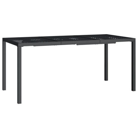 vidaXL Tuintafel 165x80x72 cm staal antracietkleurig afbeelding2 - 1