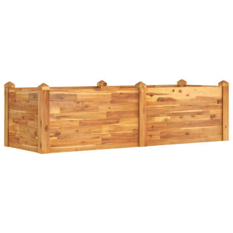 vidaXL Plantenbak verhoogd 160x60x44 cm massief acaciahout afbeelding2 - 1