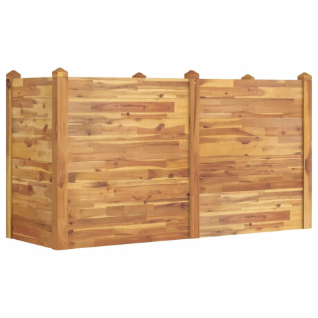 vidaXL Plantenbak verhoogd 160x60x84 cm massief acaciahout afbeelding2 - 1