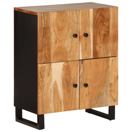 vidaXL Dressoir met 4 deuren 60x33x75 cm massief acaciahout afbeelding2 - 1