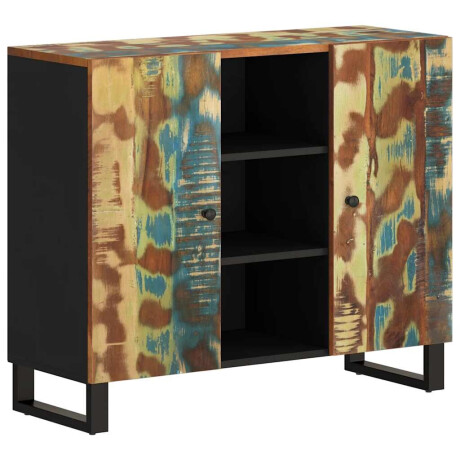 vidaXL Dressoir met 2 deuren 90x33x75 cm massief gerecycled hout afbeelding2 - 1