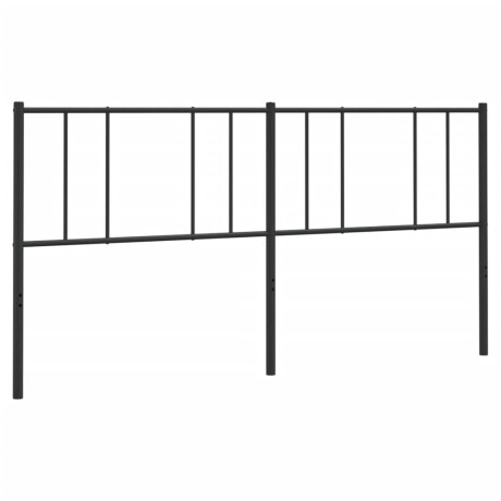vidaXL Hoofdbord metaal zwart 193 cm afbeelding2 - 1