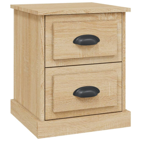 vidaXL Nachtkastje 39x39x47,5 cm bewerkt hout sonoma eikenkleurig afbeelding2 - 1
