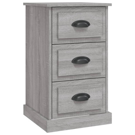 vidaXL Nachtkastje 39x39x67 cm bewerkt hout grijs sonoma eikenkleurig afbeelding2 - 1