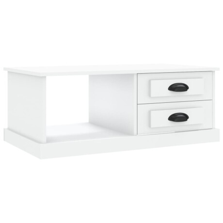 vidaXL Salontafel 90x50x35 cm bewerkt hout wit afbeelding2 - 1