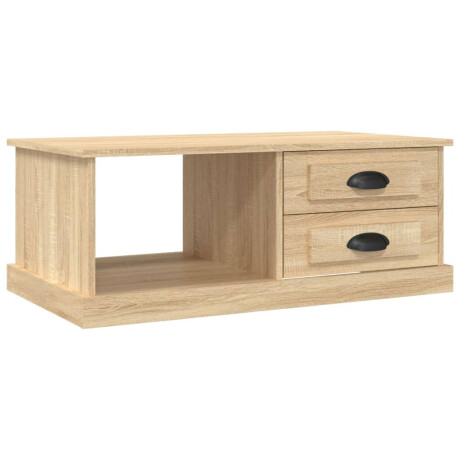 vidaXL Salontafel 90x50x35 cm bewerkt hout sonoma eikenkleurig afbeelding2 - 1