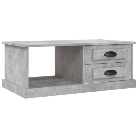 vidaXL Salontafel 90x50x35 cm bewerkt hout betongrijs afbeelding2 - 1