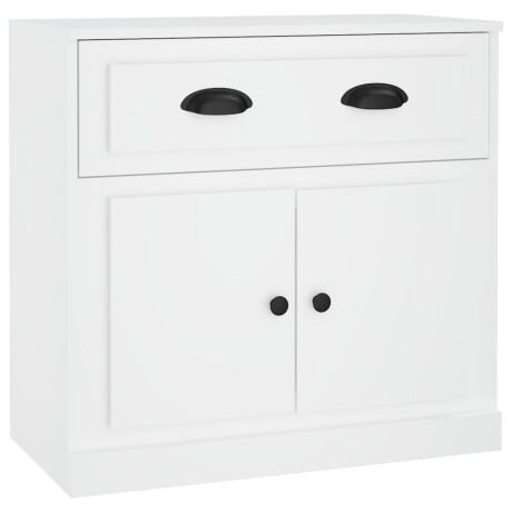 vidaXL Dressoir 70x35,5x67,5 cm bewerkt hout wit afbeelding2 - 1