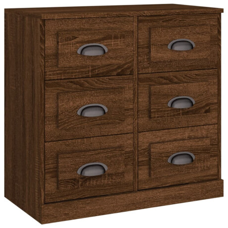 vidaXL Dressoir 70x35,5x67,5 cm bewerkt hout bruin eikenkleur afbeelding2 - 1
