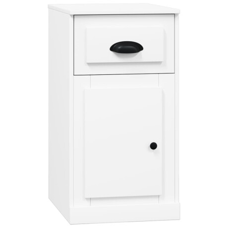 vidaXL Bijzetkast met lade 40x50x75 cm bewerkt hout wit afbeelding2 - 1