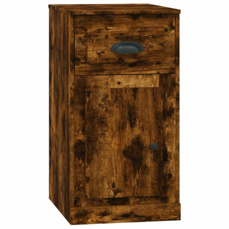 vidaXL Bijzetkast met lade 40x50x75 cm bewerkt hout gerookt eikenkleur afbeelding2 - 1