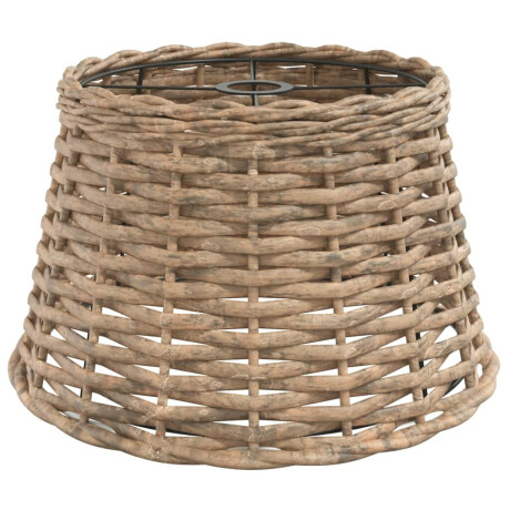 vidaXL Plafondlampenkap Ø38x23 cm wicker bruin afbeelding2 - 1