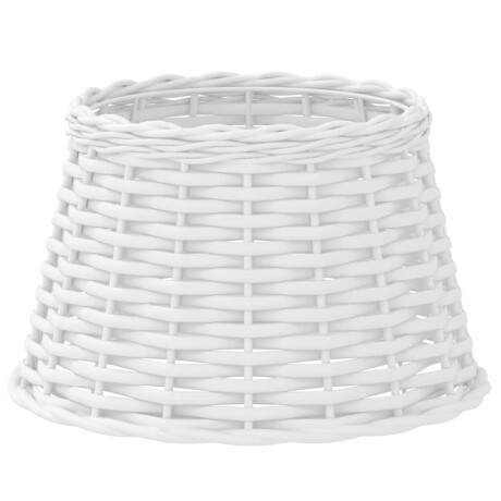 vidaXL Lampenkap Ø38x23 cm wicker wit afbeelding2 - 1