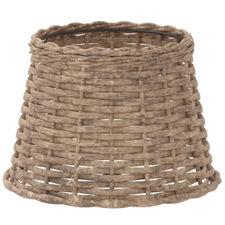 vidaXL Lampenkap Ø25x17 cm wicker bruin afbeelding2 - 1