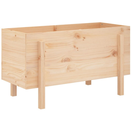 vidaXL Plantenbak verhoogd 101x50x57 cm massief grenenhout afbeelding2 - 1